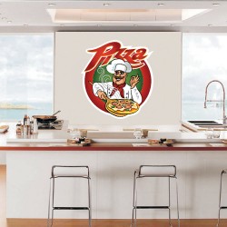 Αυτοκόλλητο Τοίχου - Pizza 7