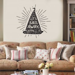 Αυτοκόλλητο Τοίχου - Let's sail away