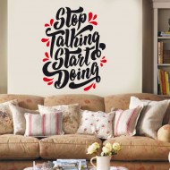 Αυτοκόλλητο Τοίχου - Stop Talking
