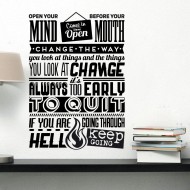 Αυτοκόλλητο Τοίχου - Open Your Mind