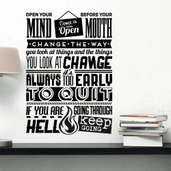 Αυτοκόλλητο Τοίχου - Open Your Mind