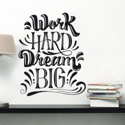 Αυτοκόλλητο Τοίχου - Work Hard