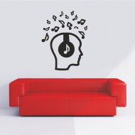 Αυτοκόλλητο Τοίχου - Music in Mind
