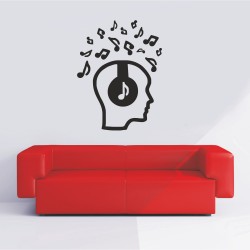 Αυτοκόλλητο Τοίχου - Music in Mind