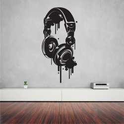 Αυτοκόλλητο Τοίχου - Ακουστικά