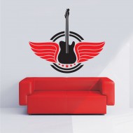 Αυτοκόλλητο Τοίχου - Ηλεκτρική Κιθάρα