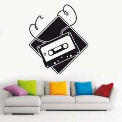 Αυτοκόλλητο Τοίχου - Κασέτα