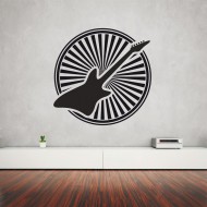 Αυτοκόλλητο Τοίχου - Κιθάρα 02