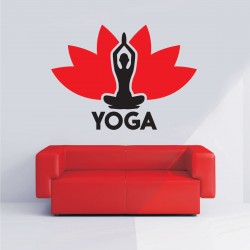 Αυτοκόλλητο Τοίχου - Yoga