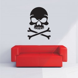 Αυτοκόλλητο Τοίχου - Pirate skull