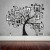 Αυτοκόλλητο Τοίχου - Δέντρο διακόσμησης
