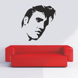 Αυτοκόλλητο Τοίχου - Elvis Presley πρόσωπο