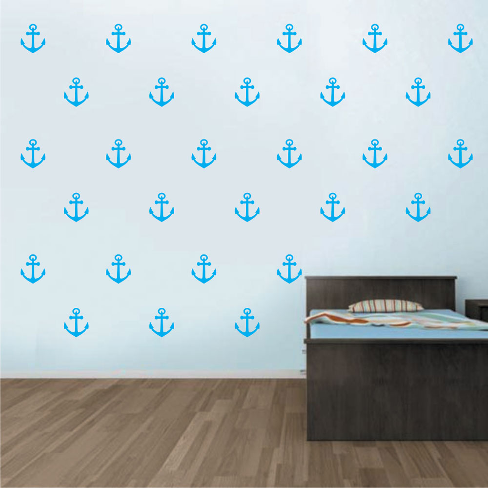 Mini Set Αυτοκόλλητα Τοίχου - Άγκυρες