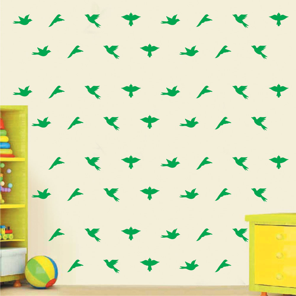 Mini Set Αυτοκόλλητα Τοίχου - Πουλιά