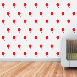 Mini Set Αυτοκόλλητα Τοίχου - Μπαλόνια