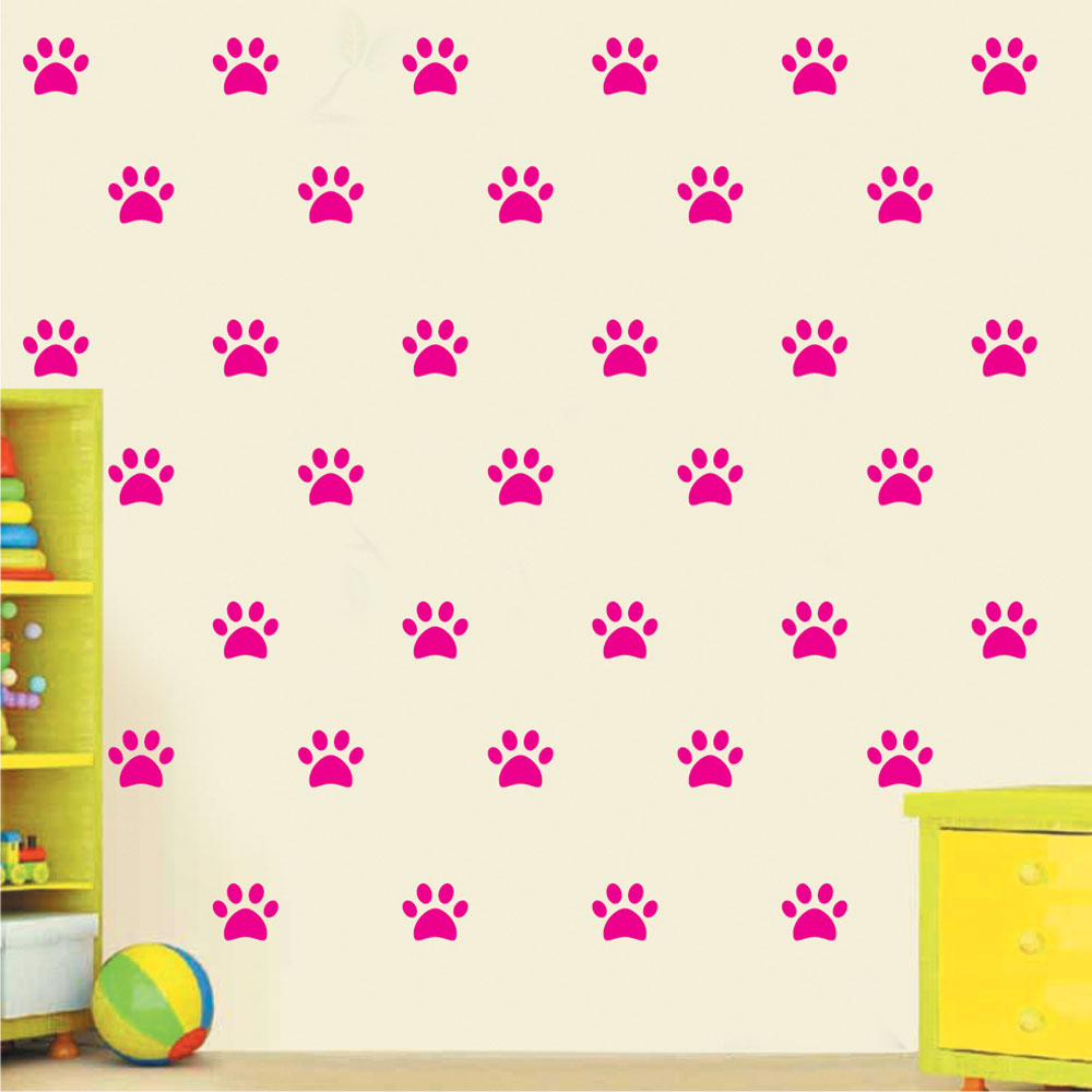 Mini Set Αυτοκόλλητα Τοίχου - Πατημασιές