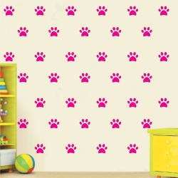 Mini Set Αυτοκόλλητα Τοίχου - Πατημασιές