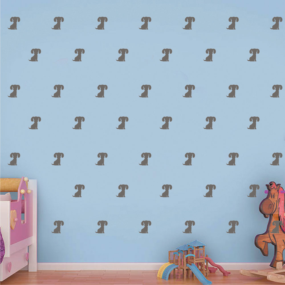 Mini Set Αυτοκόλλητα Τοίχου - Σκυλάκια