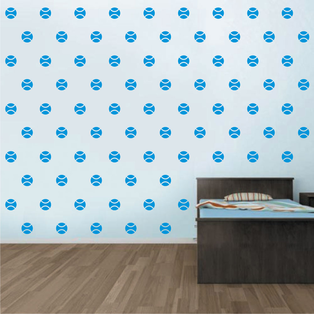 Mini Set Αυτοκόλλητα Τοίχου - Μπάλες Τέννις