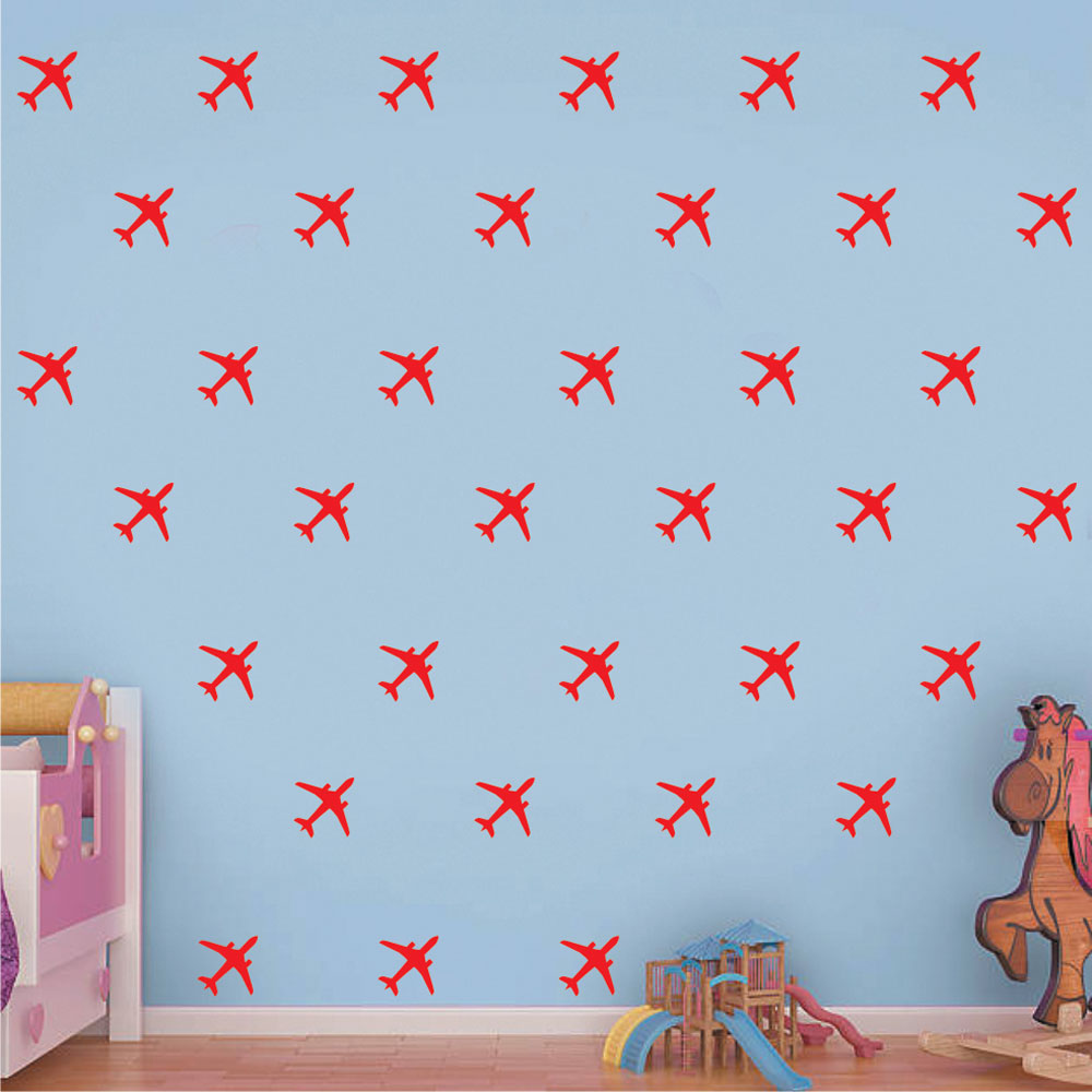 Mini Set Αυτοκόλλητα Τοίχου - Αεροπλάνα