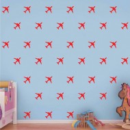 Mini Set Αυτοκόλλητα Τοίχου - Αεροπλάνα