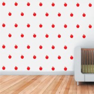 Mini Set Αυτοκόλλητα Τοίχου - Μήλα