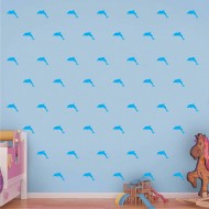 Mini Set Αυτοκόλλητα Τοίχου - Δελφίνια