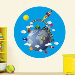 Αυτοκόλλητο τοίχου - Υδρογειος