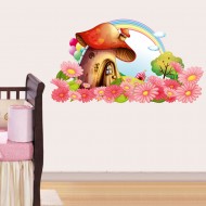 Αυτοκόλλητο τοίχου - Μανιταρόσπιτο