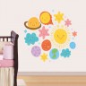 Αυτοκόλλητο τοίχου - Ήλιος, πλανήτες, αστεράκια