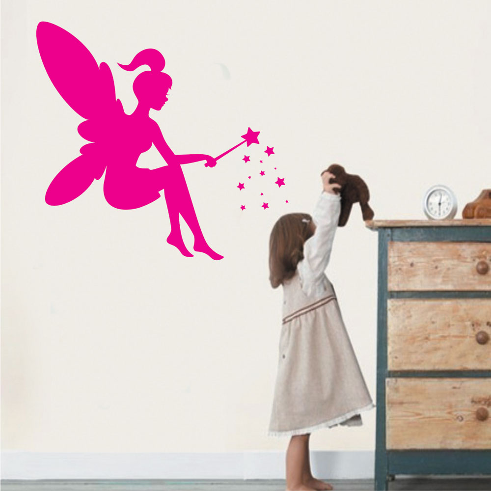 Αυτοκόλλητο Τοίχου Παιδικό - Νεράιδα 