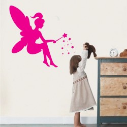 Αυτοκόλλητο Τοίχου Παιδικό - Νεράιδα 