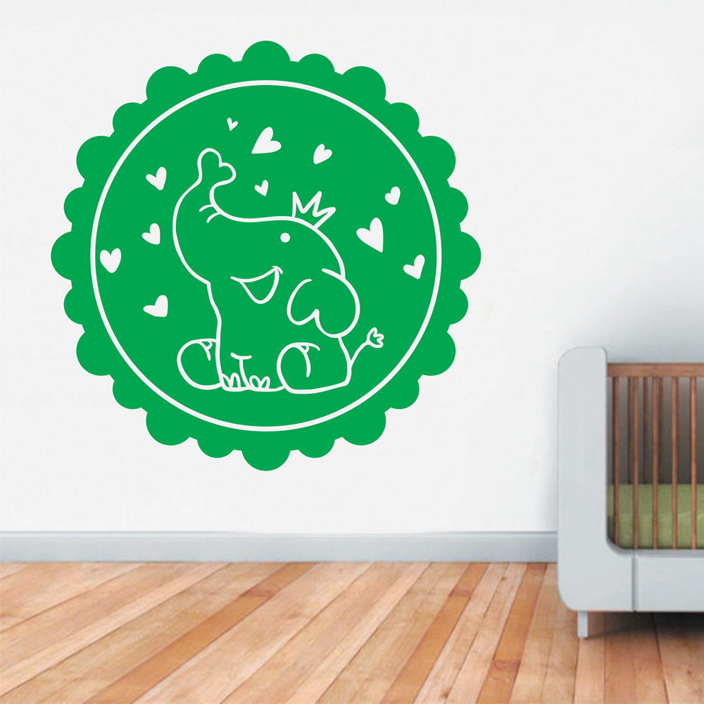 Αυτοκόλλητο Τοίχου Παιδικό - Ελεφαντάκι 3
