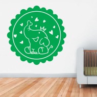 Αυτοκόλλητο Τοίχου Παιδικό - Ελεφαντάκι 3