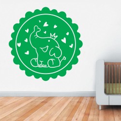 Αυτοκόλλητο Τοίχου Παιδικό - Ελεφαντάκι 3