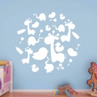Αυτοκόλλητο Τοίχου Παιδικό - Ζωάκια