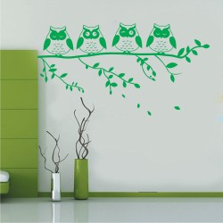 Αυτοκόλλητο Τοίχου Παιδικό - Κουκουβάγιες