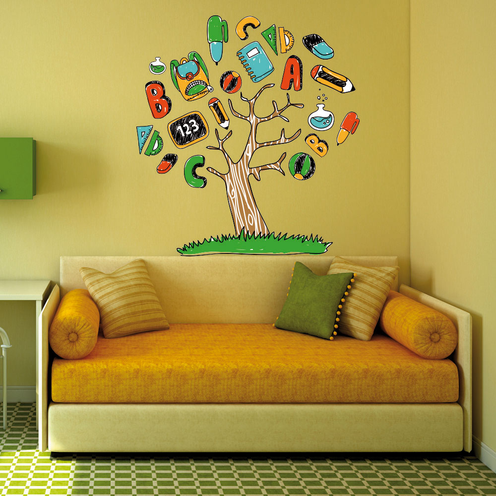 Παιδικό Αυτοκόλλητο Τοίχου - Δέντρο Γνώσης