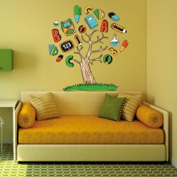 Παιδικό Αυτοκόλλητο Τοίχου - Δέντρο Γνώσης