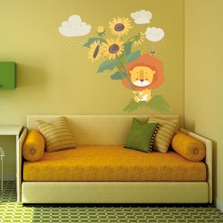 Παιδικό Αυτοκόλλητο Τοίχου - Λιονταράκι