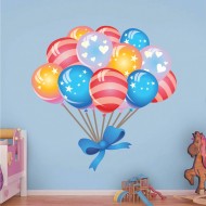 Παιδικό Αυτοκόλλητο Τοίχου - Μπαλόνια 02
