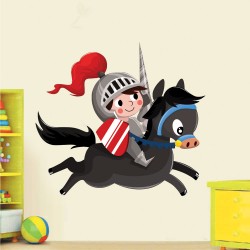 Παιδικό Αυτοκόλλητο Τοίχου - Μικρός Ιππότης
