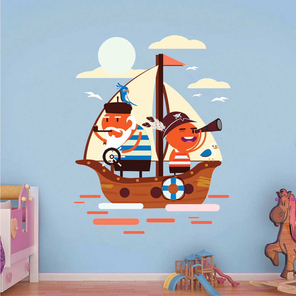 Παιδικό Αυτοκόλλητο Τοίχου - Πειρατές
