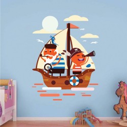 Παιδικό Αυτοκόλλητο Τοίχου - Πειρατές