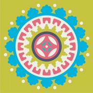 Αυτοκόλλητο Πλακάκι - Vintage 45