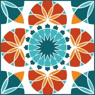 Αυτοκόλλητο Πλακάκι - Vintage 64