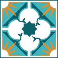 Αυτοκόλλητο Πλακάκι - Vintage 68