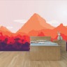 Αυτοκόλλητη Ταπετσαρία - Χρωματιστά βουνά