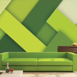 Αυτοκόλλητη Ταπετσαρία - Green Stripes