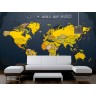 Αυτοκόλλητη Ταπετσαρία - Παγκόσμιος Χάρτης